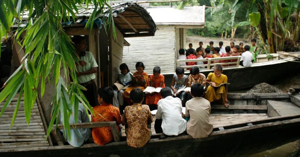 A Floating School in Bangladesh