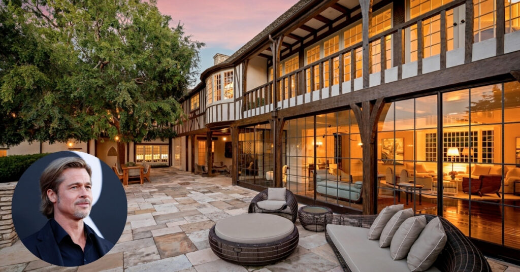 inside brad pitt house