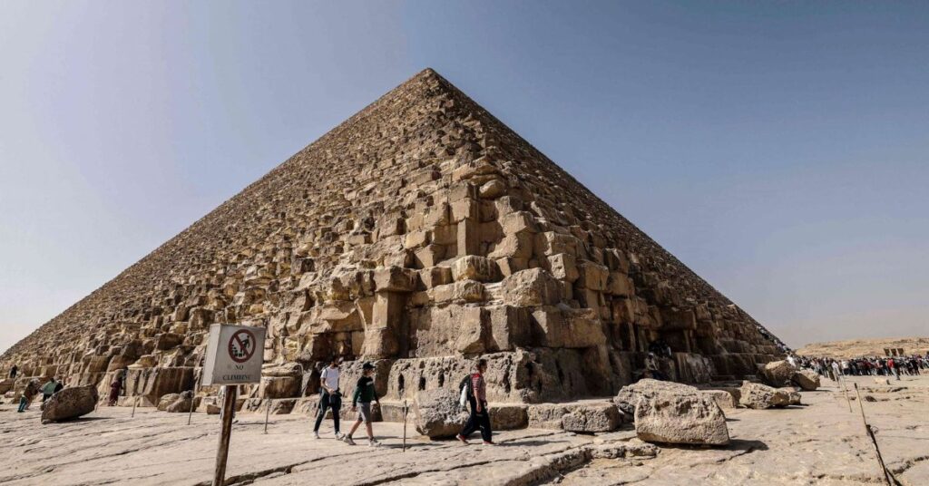 Ancient Egyptia of Giza pyramid