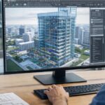 Architect using digital tools and 3D modeling showing how architecture is evolving in the digital age
