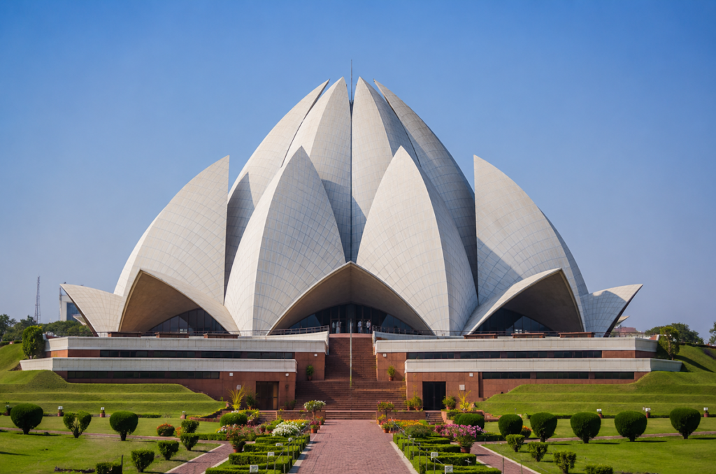 lotus temple- Architectural culture in delhi