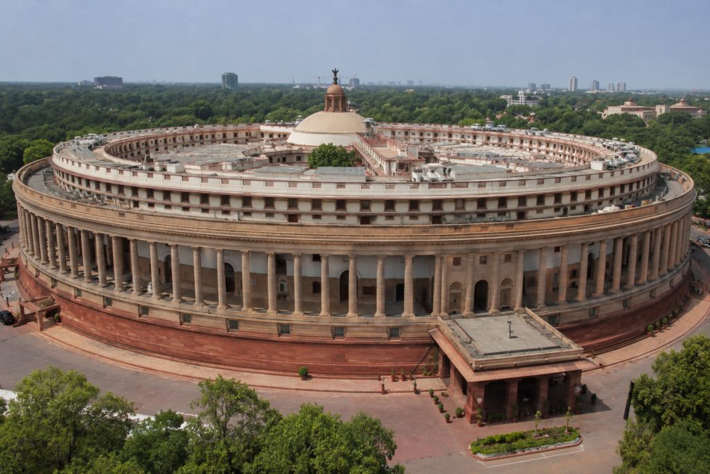 iconic indian parliament