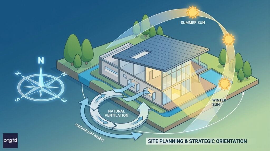 eco friendly building and site orientation