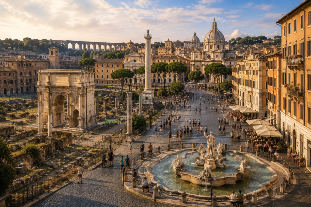 Urban Planning and Street Design in the Eternal City