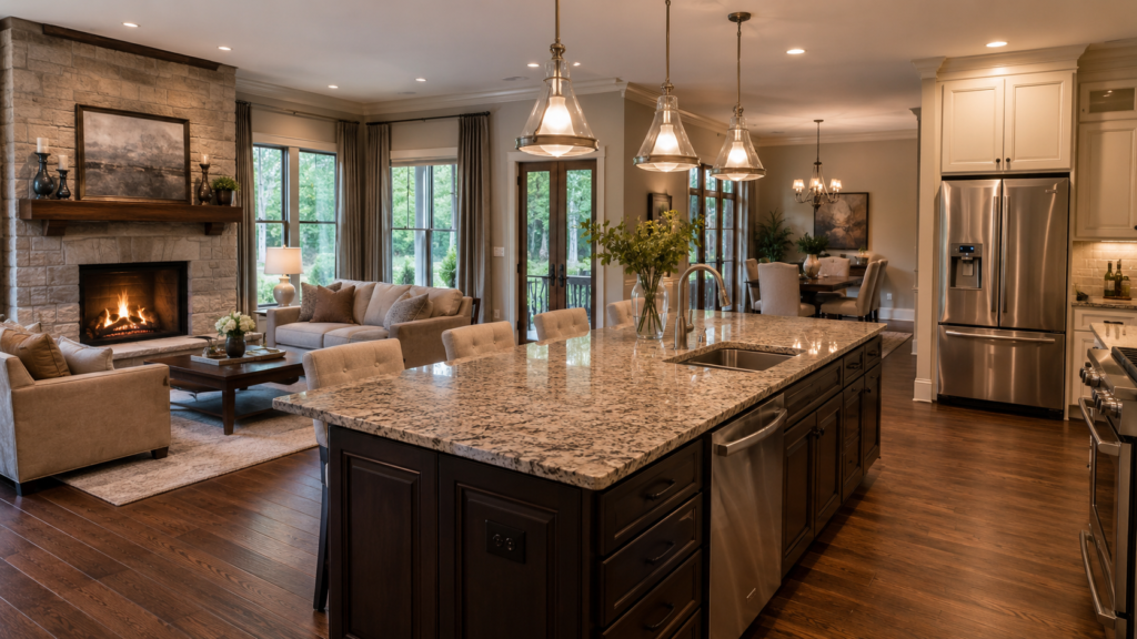warm interiors of the encino estate