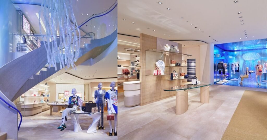 interiors of the flagship store