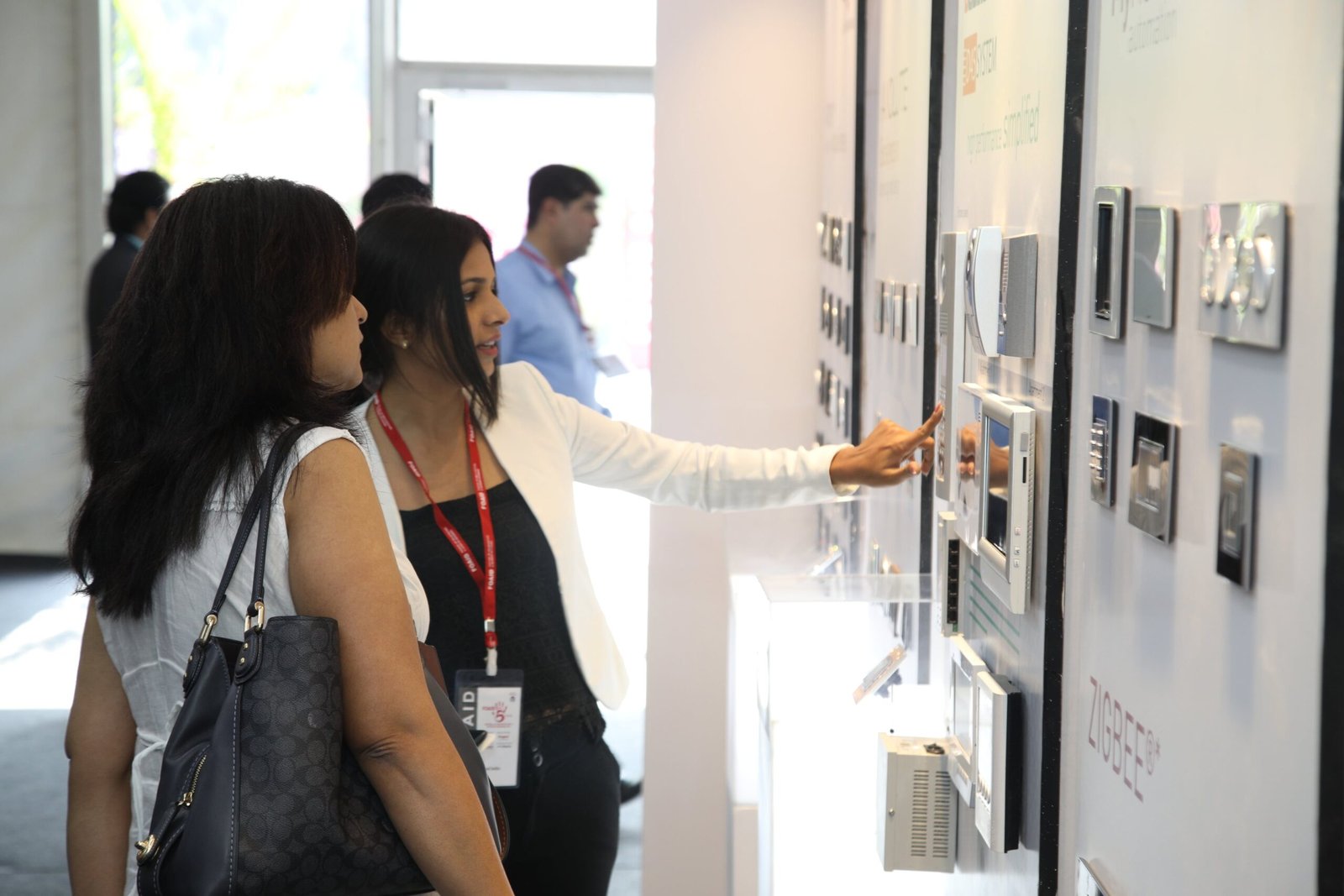 Interior design exhibition showcasing innovative products and materials for residential and commercial spaces